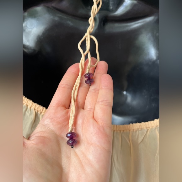 Freeport Beaded Top in Nude Karina Grimaldi sz S - Picture 6 of 14